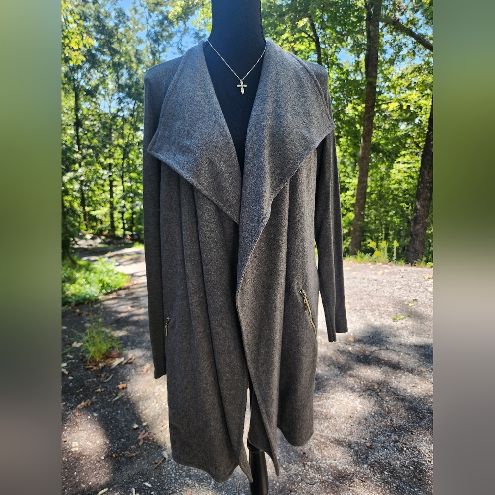 Soft Wool Blend Gray cardigan. Like new.